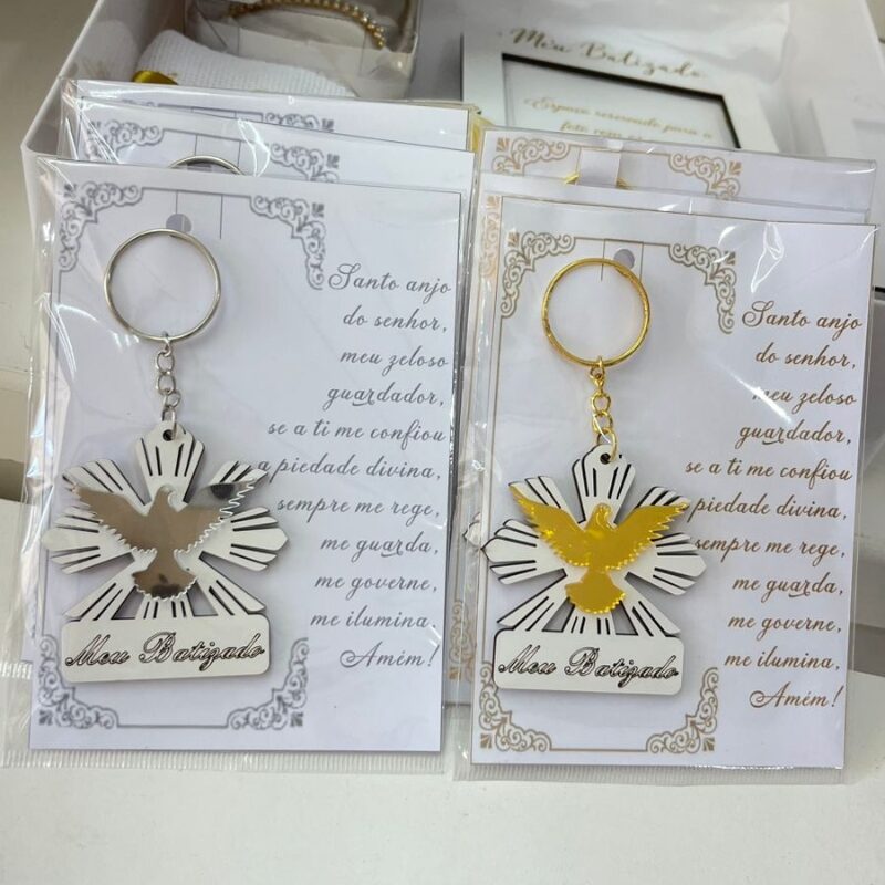 Chaveiros lembrancinhas para batizado