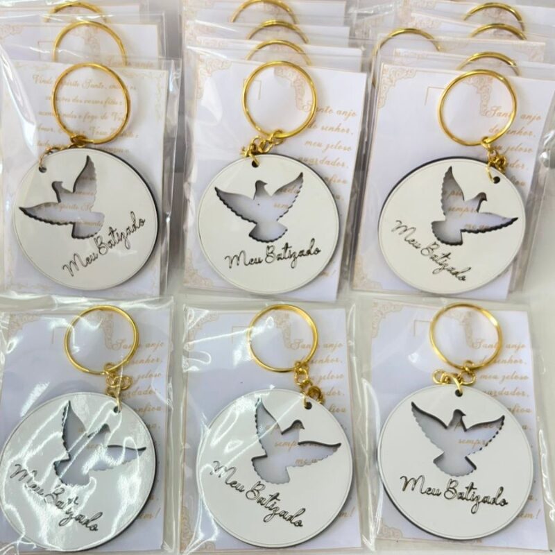 Chaveiros lembrancinhas para batizado
