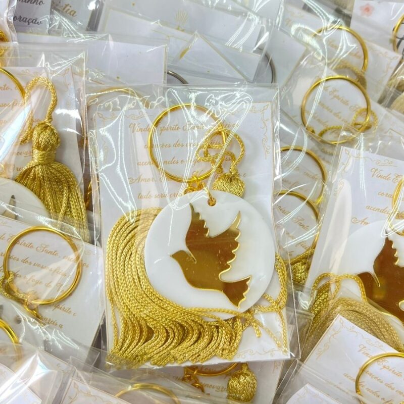 Chaveiros lembrancinhas para batizado