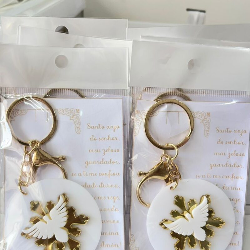 Chaveiros lembrancinhas para batizado